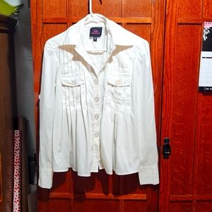 Size xsmall 2B Bebe Button-down Flowy Blouse